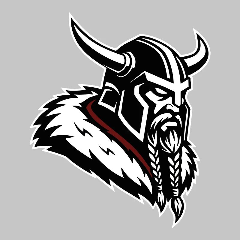 Viking Conqueror Norse Mascot Profile Warrior