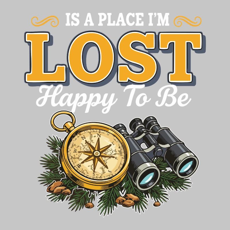 Lost Happy To Be Compass Hike Binoculars