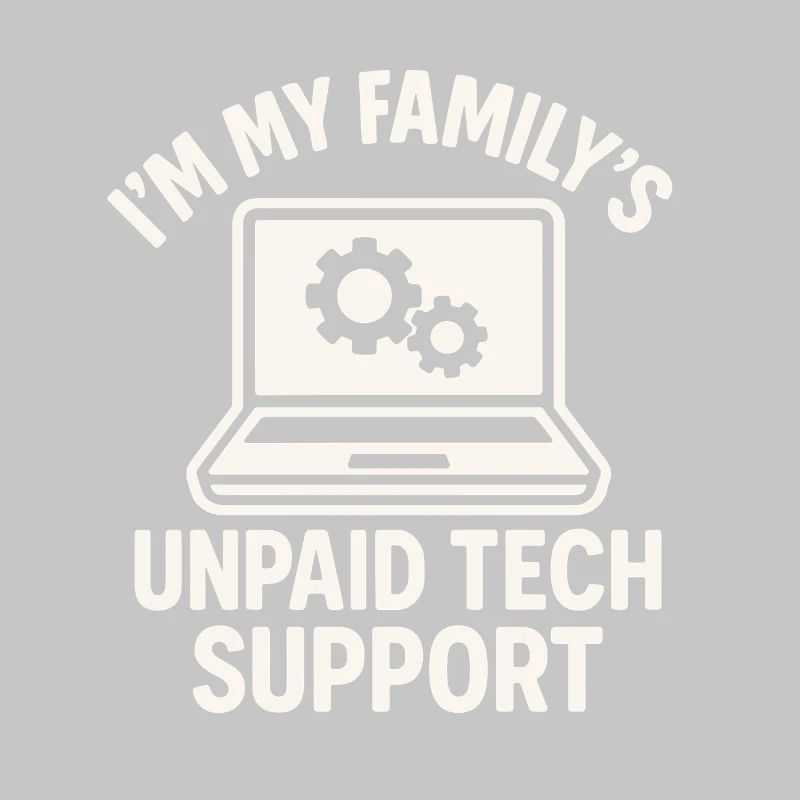 Blague familiale sur le support technique non rémunéré