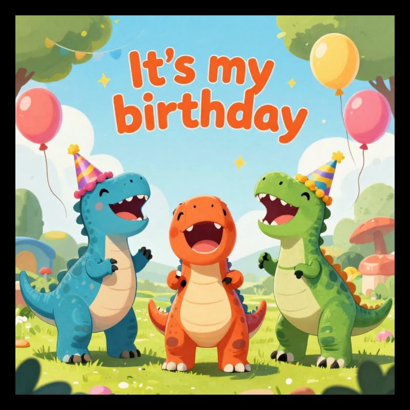 Fête d’anniversaire Dino : C’est mon anniversaire