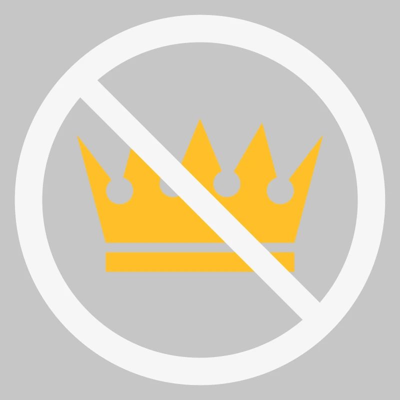 Pas de rois ! (Panneau de protestation / NEG 2C)