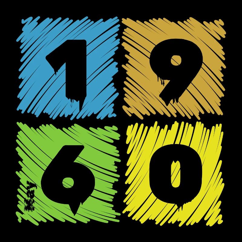66. Geburtstag Farbige Patches since 05/1960