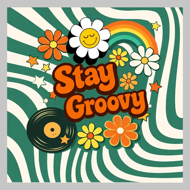 Style fleural rétro