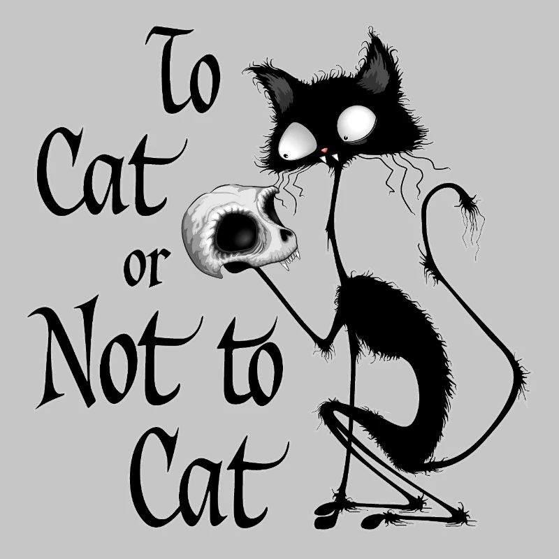 « À chat ou pas à chat » Mème drôle de Hamlet à chat