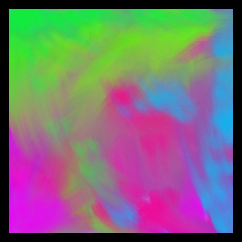 Vivid Neon Tie-Dye Gradient Burst