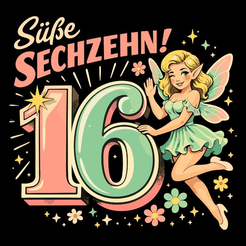 Retro Elfe 16 – Vintage Werbeprint in Pastell