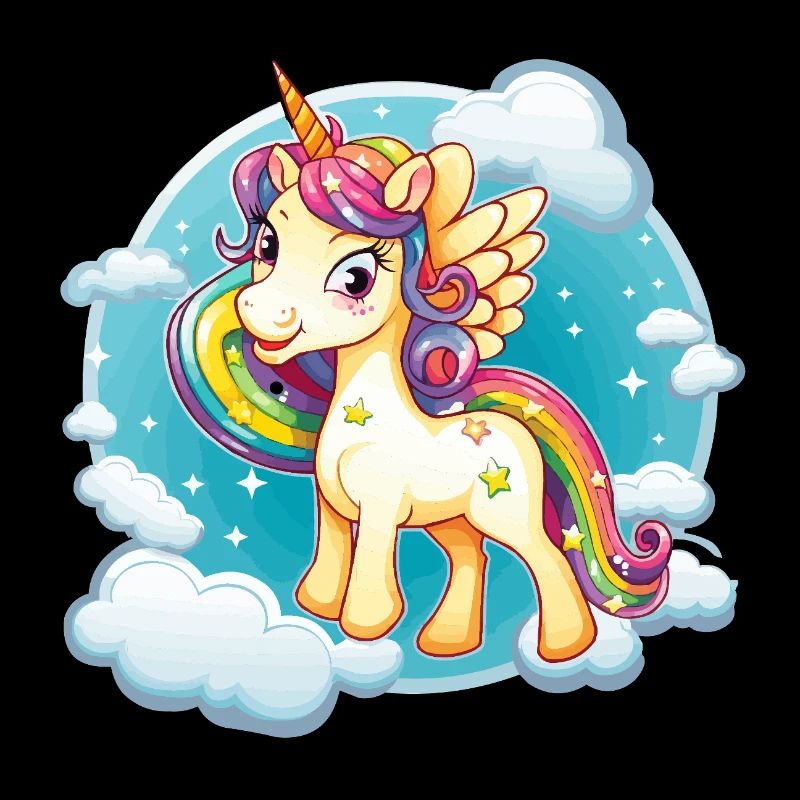 Rainbow Unicorn Cloud Magic