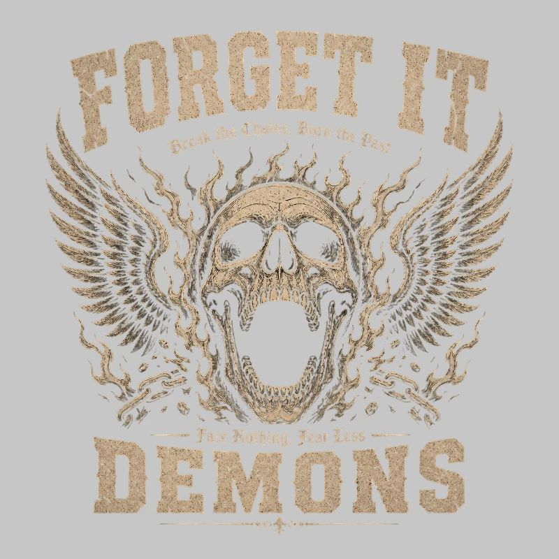 Forget It Demons Skull Wings