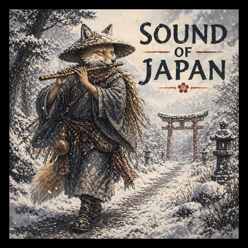 Conception japonaise de la flûte kitsune