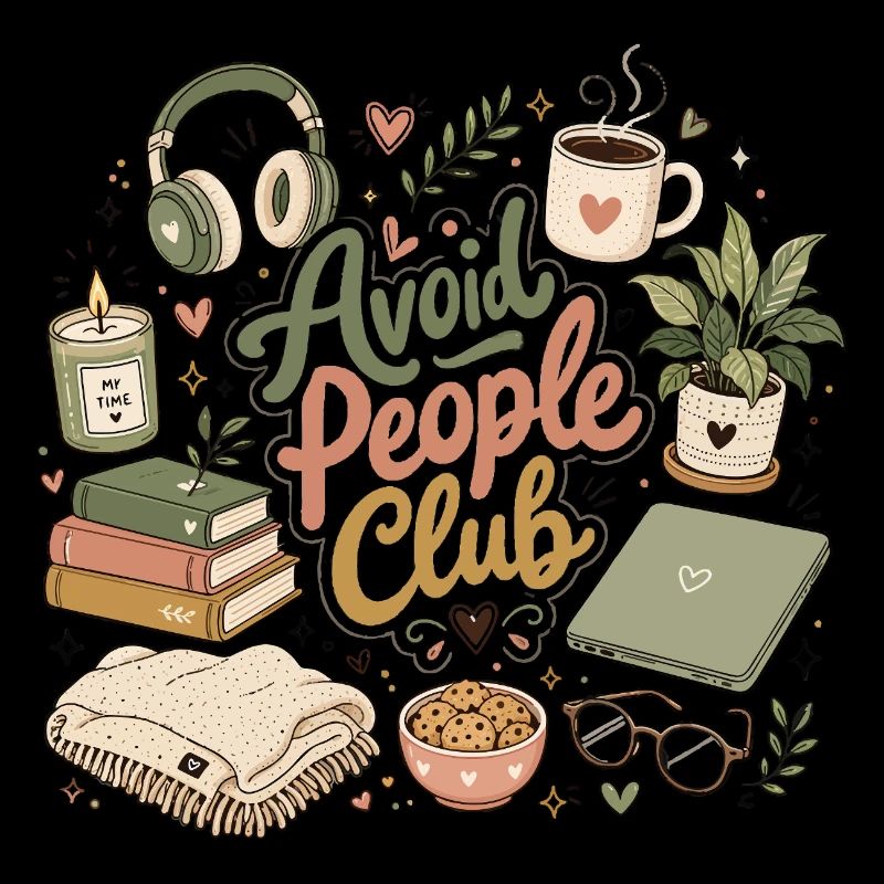 Introvertierter Humor Ruhe statt Menschen