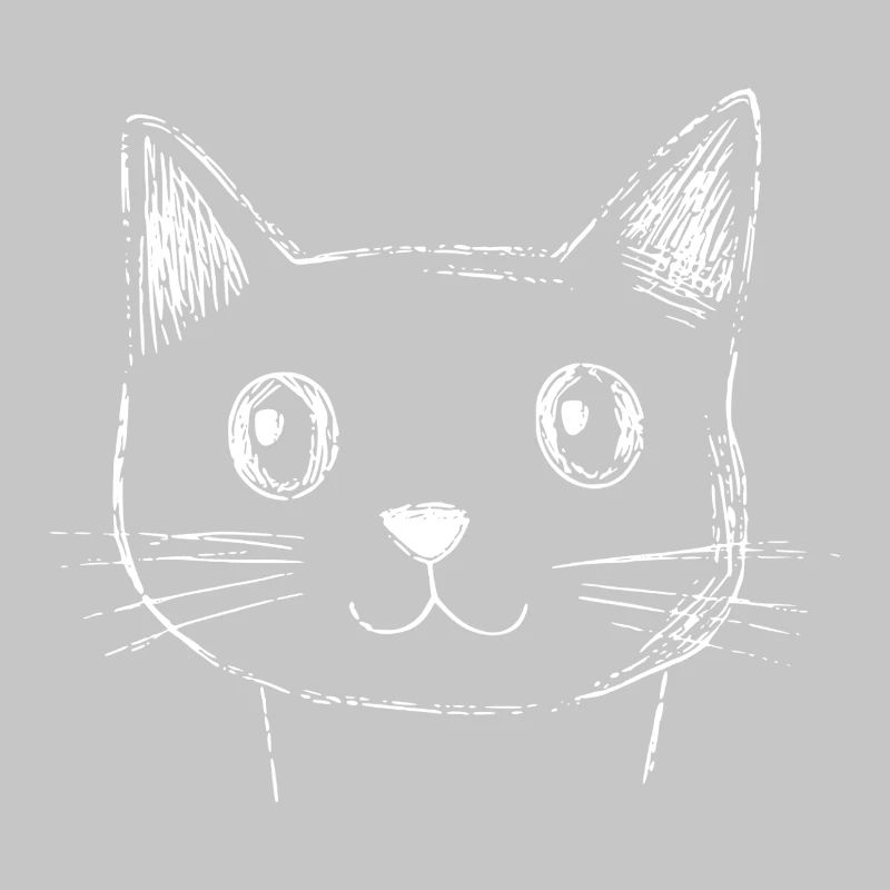 Croquis de visage de chat