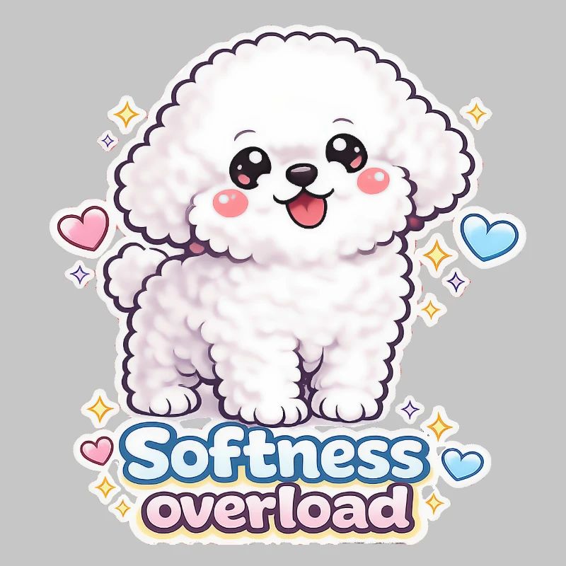 Softness Overload - Cute Bichon Dog Design