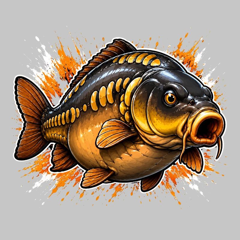 Conception explosive de la pêche à la carpe miroir
