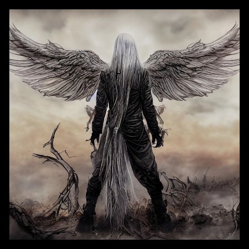Gardien Ailé dans la Brume