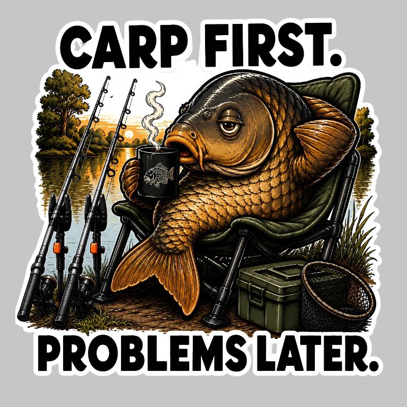 Carp First Problems Later Coffee Fishing
