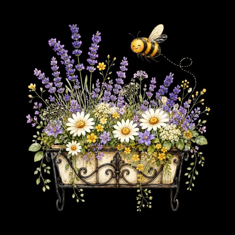 Bienenfreundlicher Blumenkasten