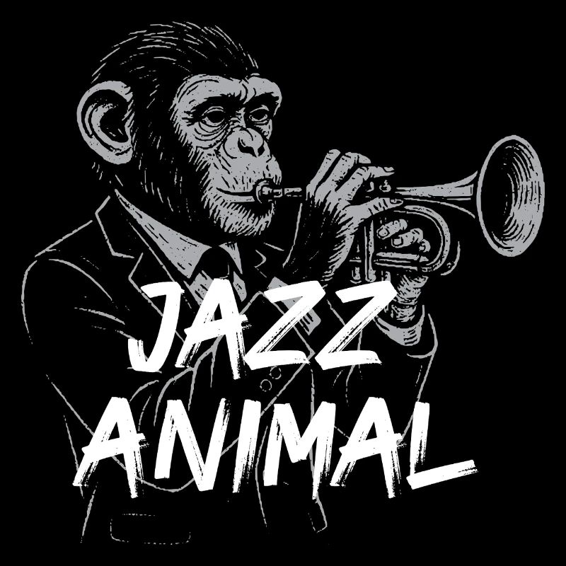 Jazz Animal Monkey Trompete