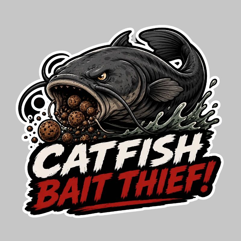 Conception de la pêche à la carpe voleur avec appât à poisson-chat