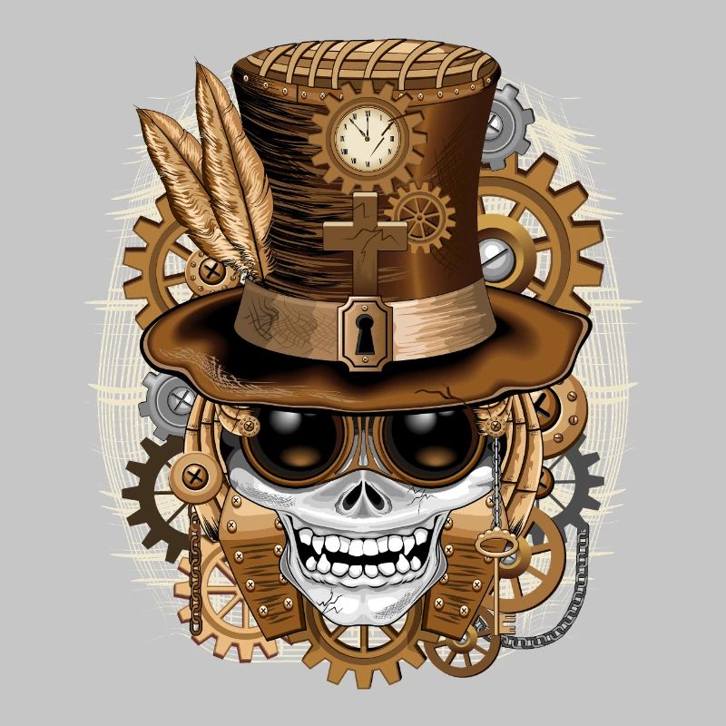 Vaudou steampunk Skull