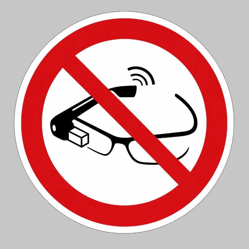 Smart glasses prohibited