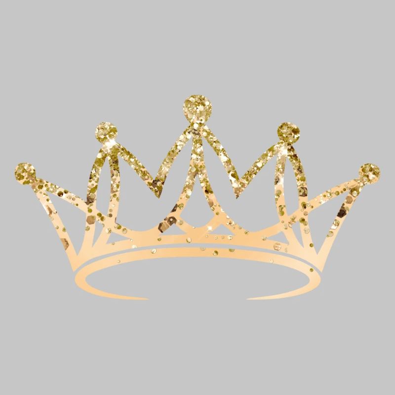 Couronne, élégante, dorée, personnalisable