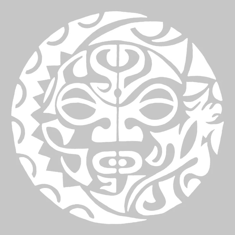 Polynesische Todeskopf weiß