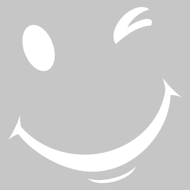 White wink expression