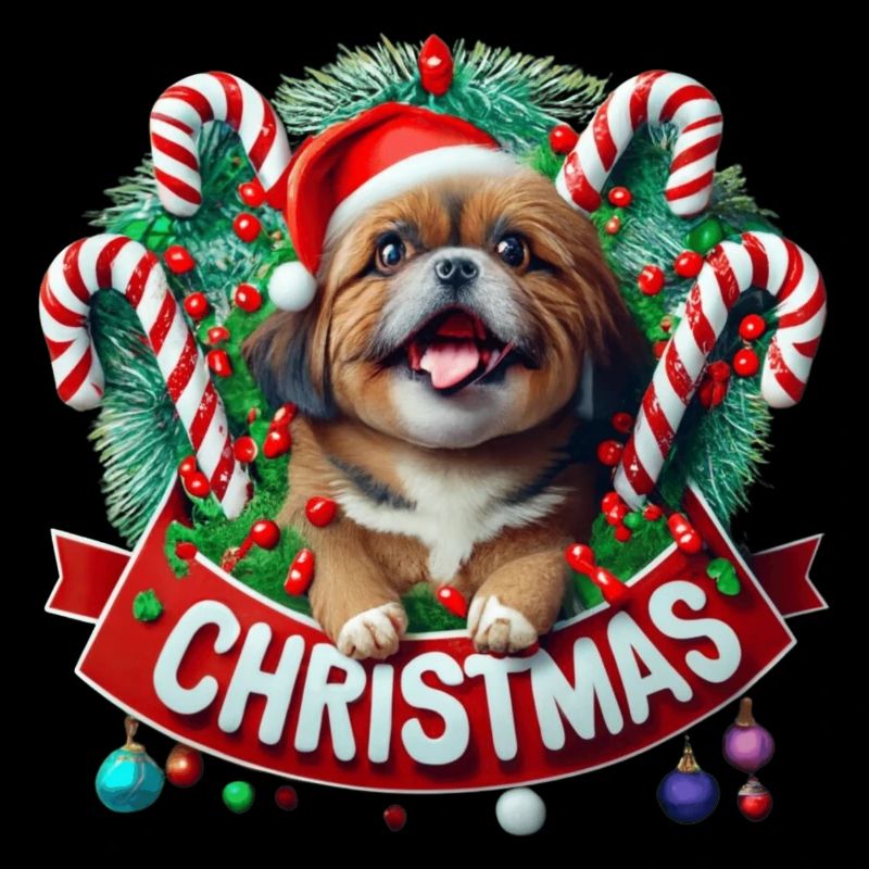 christmas Mignon petit chien