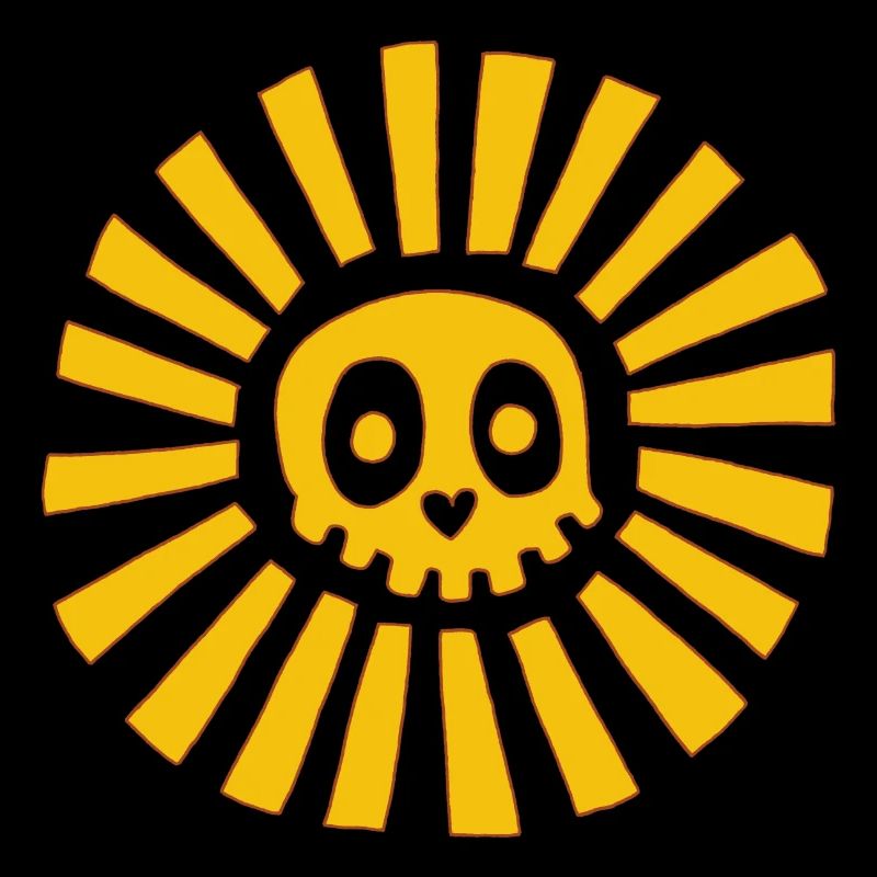 Sonniger Schädel