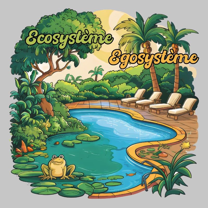 Ecosystem Egosystem Message Engagé pour la Planète