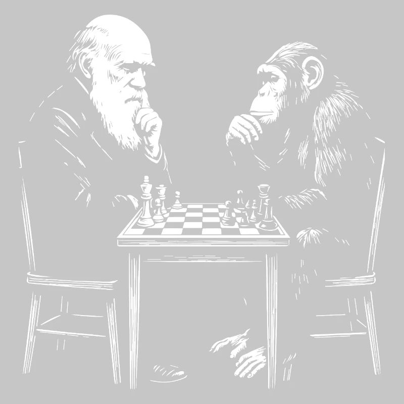 Darwin plays chess with monkey - Evolution game