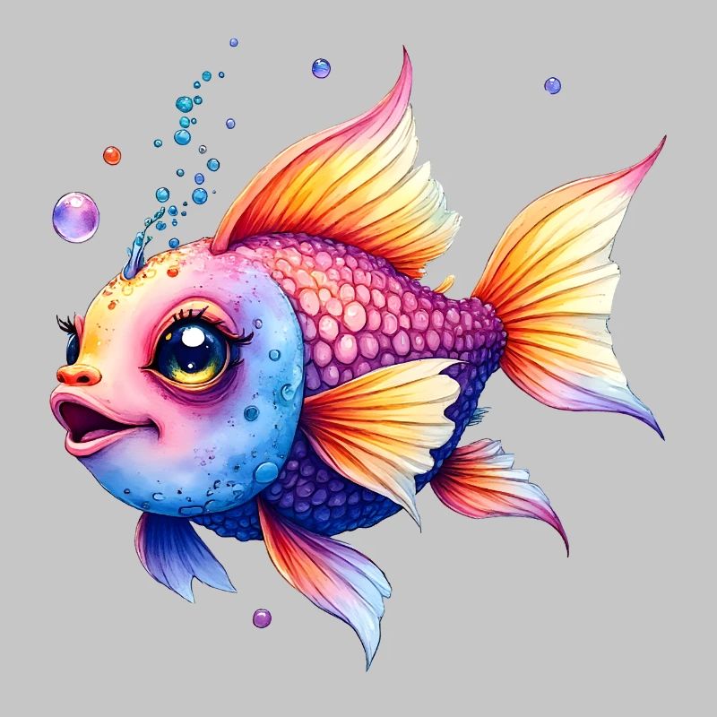 Lebendiger Regenbogenwassermann