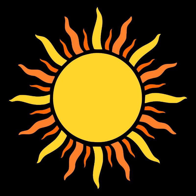 Sonnenkraft Muster – Strahlendesign