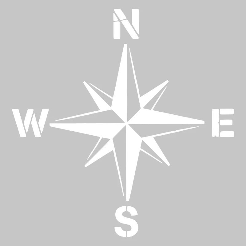 Compass Wind Rose Stencil Stencil