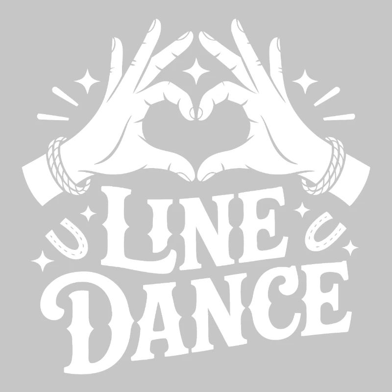 LineDance Heart Hand Graphic