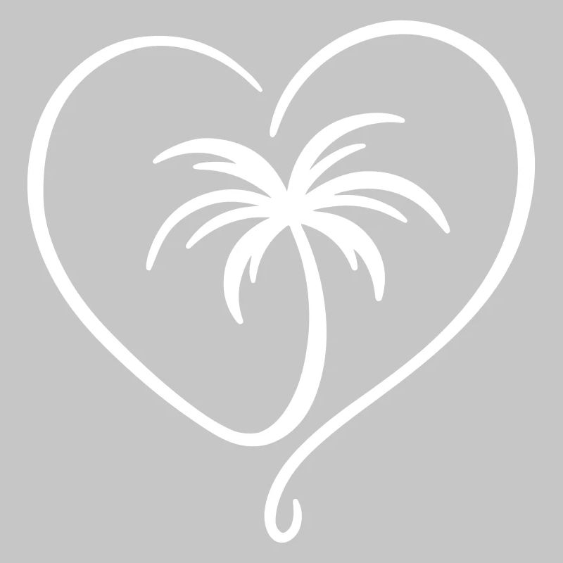 Vacances d’amour du cœur de Palm Tree