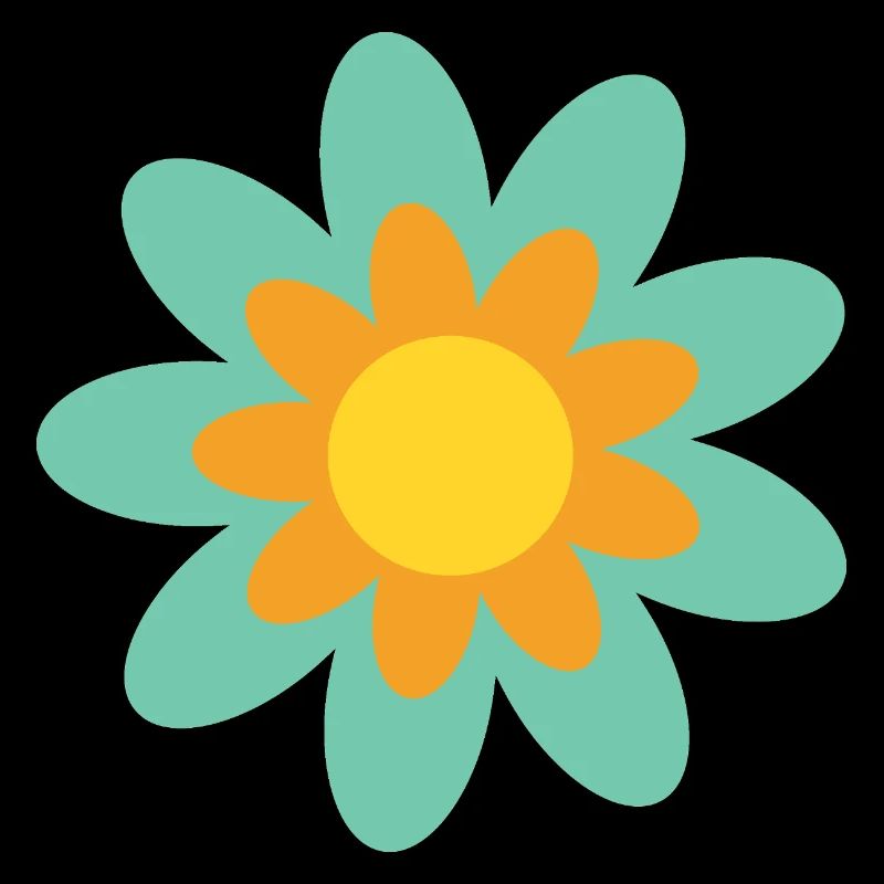 70s Flower Pattern Hippie Gift