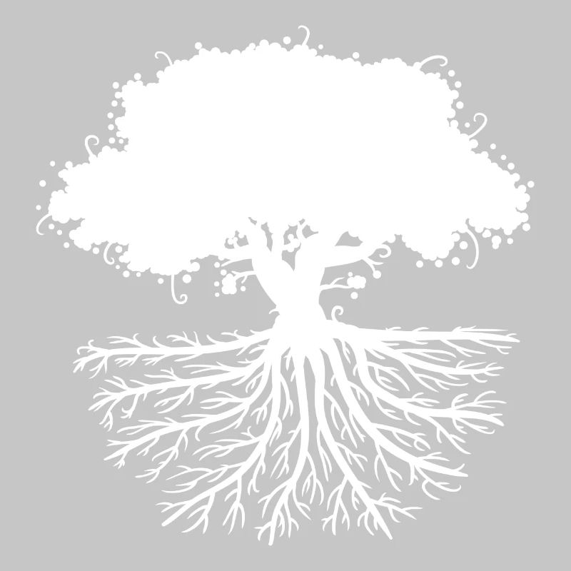 tree roots white