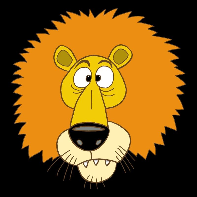 Löwe, der blinzelt