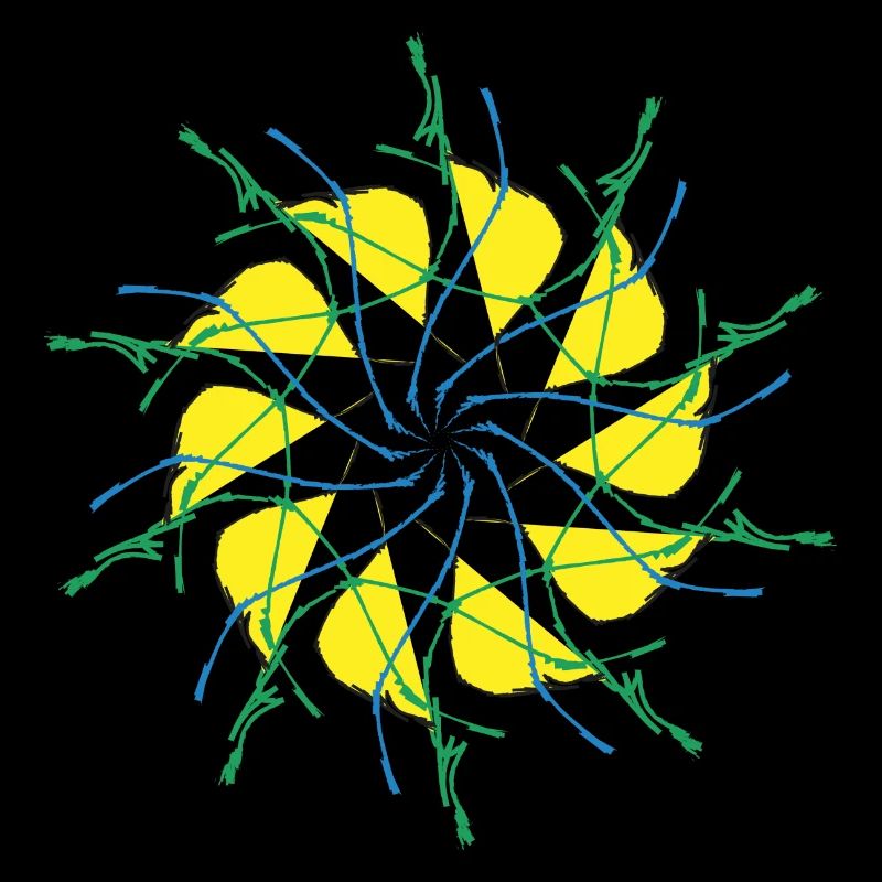 Random patterns circled