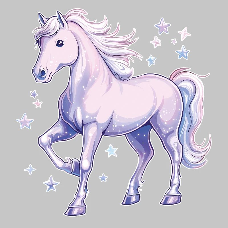 Pferd mit Sternen