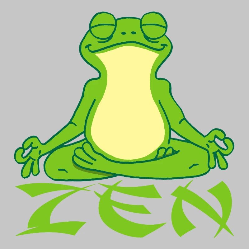 Frog doing yoga
