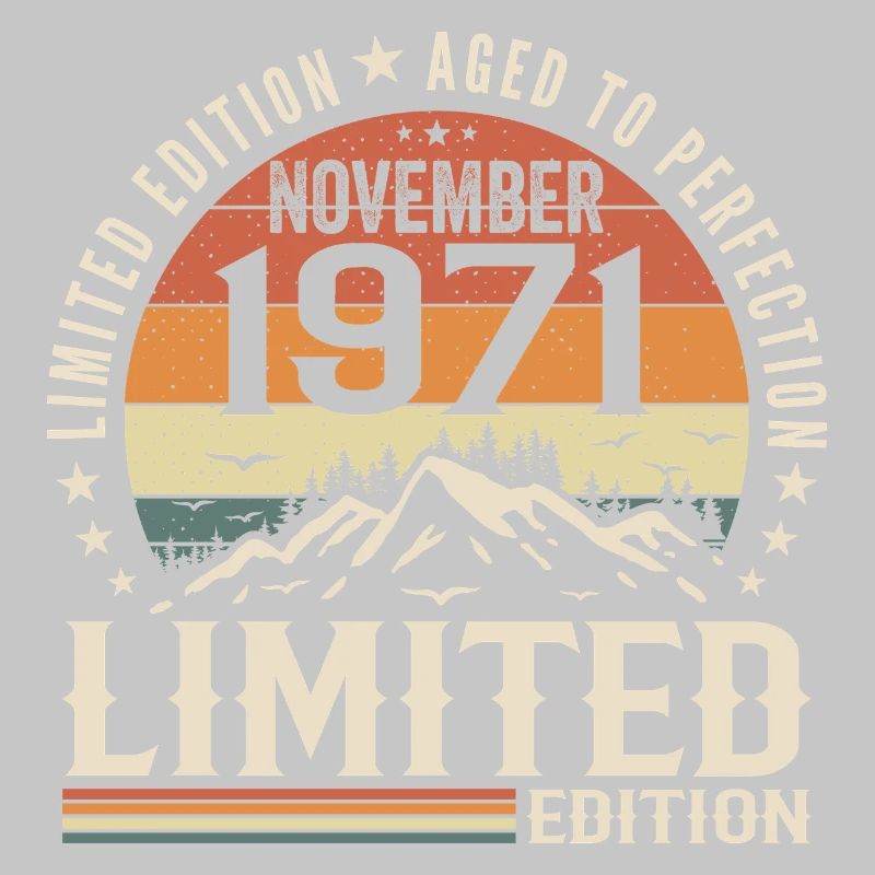 November 1971 Einzigartiges Retro-Jubiläum