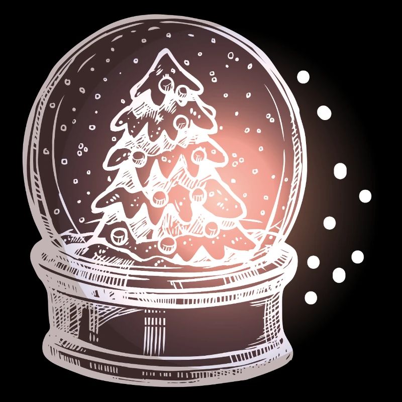 Sapin de Noël boule à neige