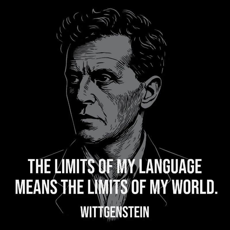 Citation de Wittgenstein : Le langage limite la conception