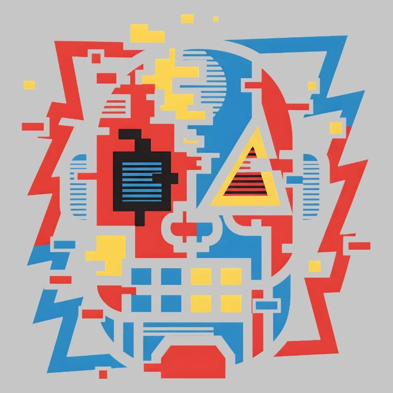 Face de bug abstraite