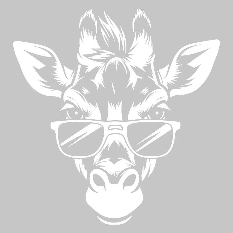 Cooler Giraffenkopf mit Sonnenbrille 