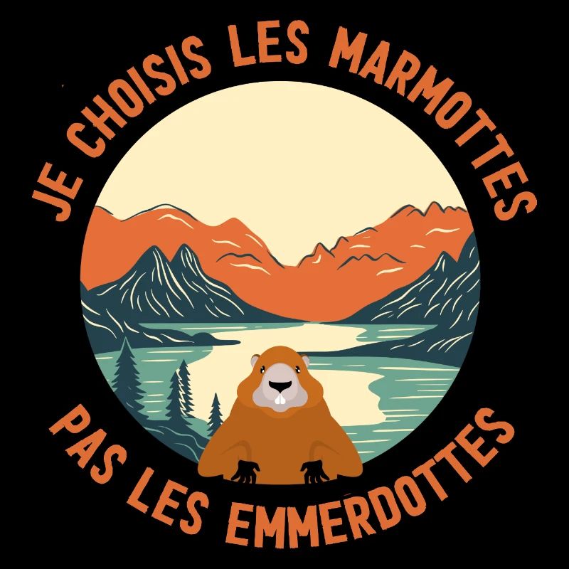 Marmottes du lac: choix paisible
