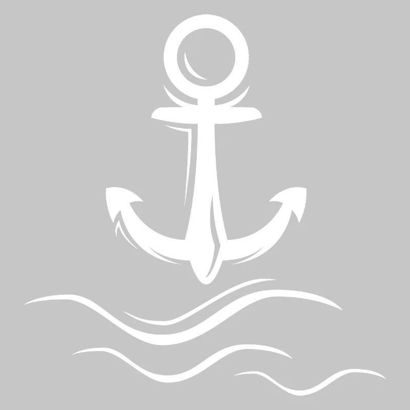 Icône du logo d’ancrage des vagues d’ondes d’ondes