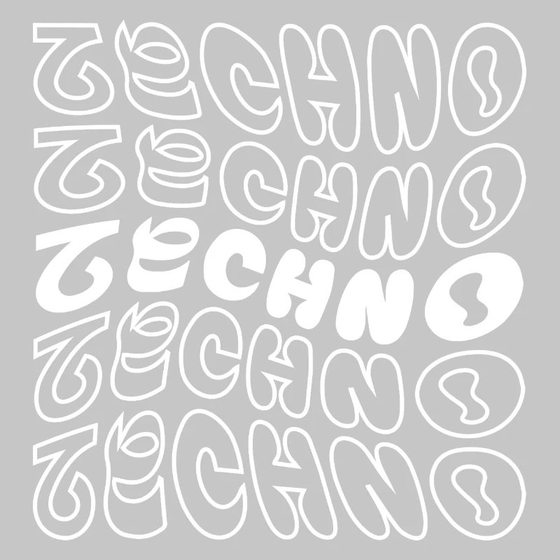 conception de logo géométrique ondulé techno